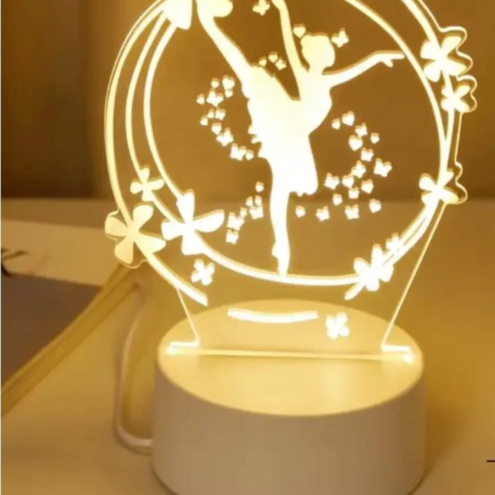 Ballerina LED White Night Light NIB - Picture 2 of 2